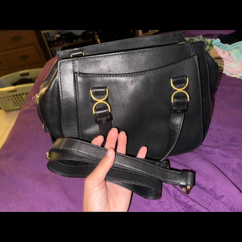 Fossil Leather Brooke Satchel Black - Picture 7 of 9